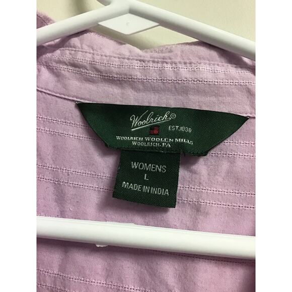 Woolrich Lavender Women's Button Up Shirt Size Large - Picture 5 of 7